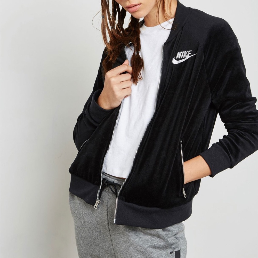 NWT Nike Velour Track Jacket